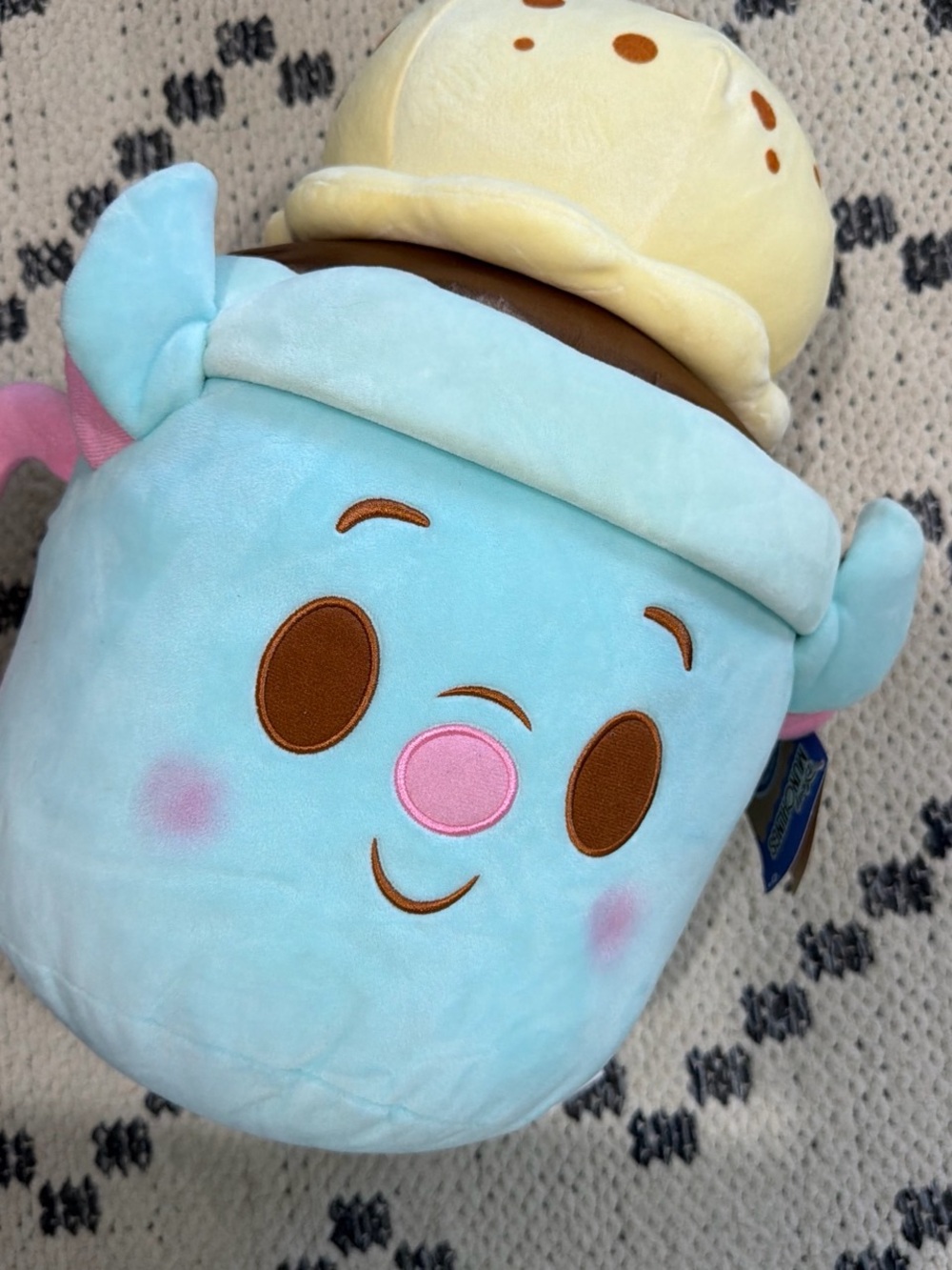 Disney Plush Snack Character Bag - Light Blue, Yellow, Brown, Pink